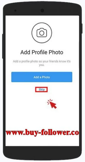 ساخت اکانت در اینستاگرام با شماره در موبایل - انتخاب عکس برای پروفایل